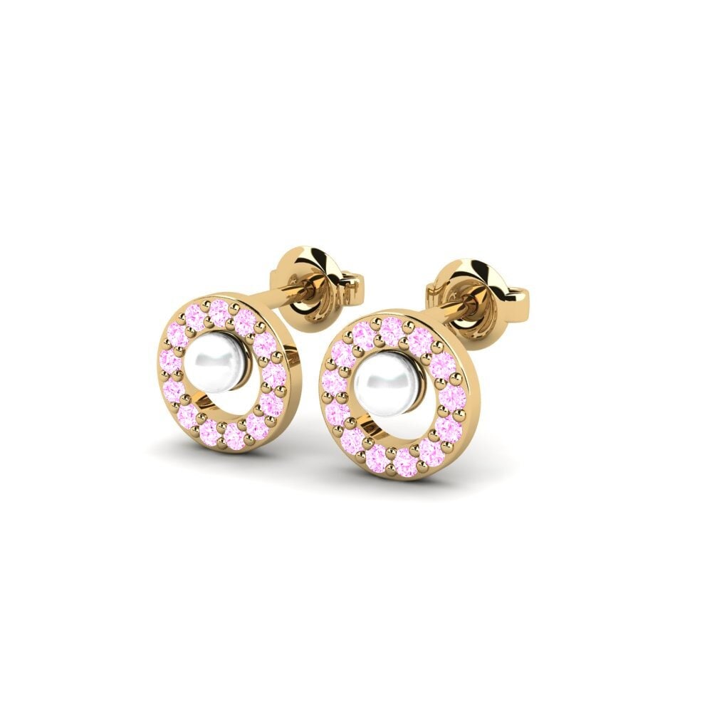 Pink Sapphire Women's Earring Makea