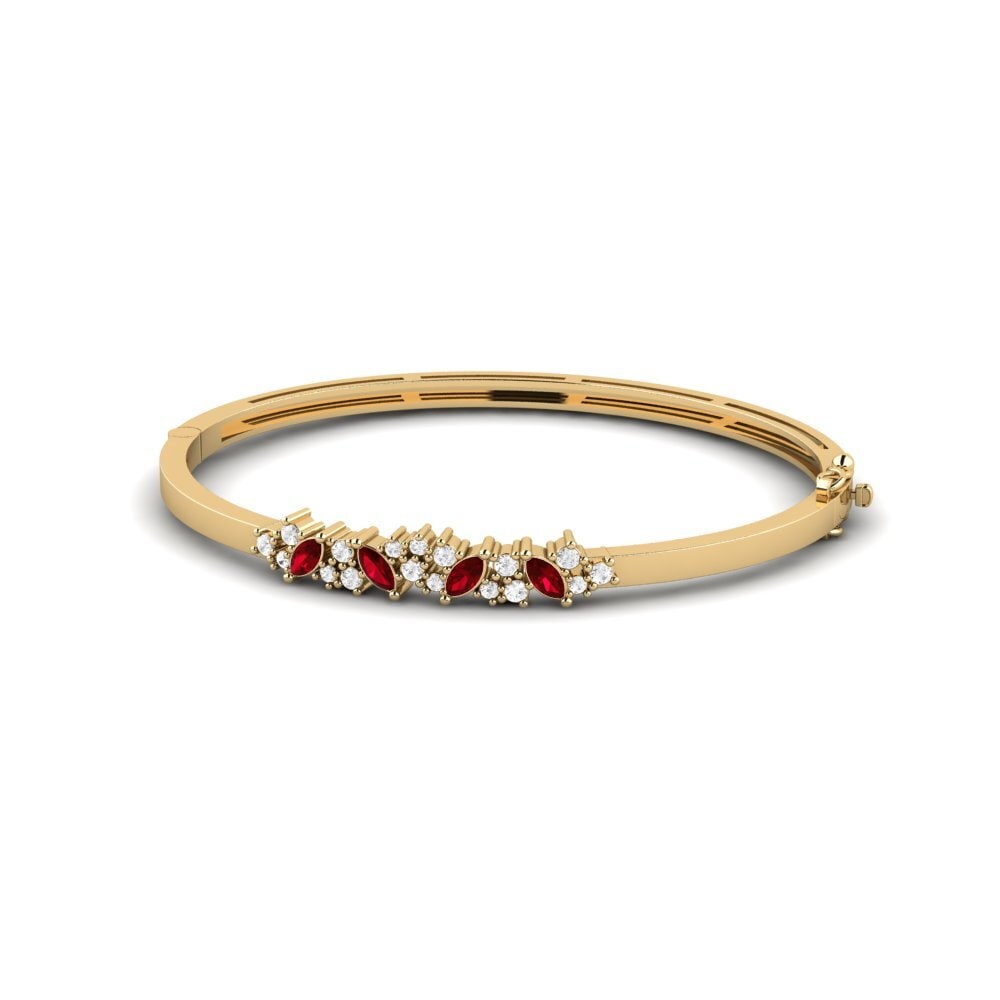 Red Zirconia SYLVIE Bangle Makhaon