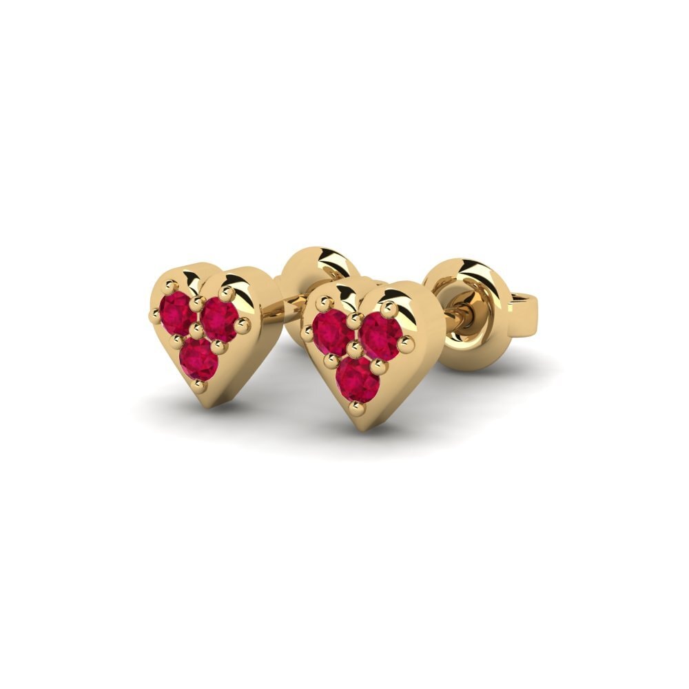 Ruby Kid's Earring Malarkae