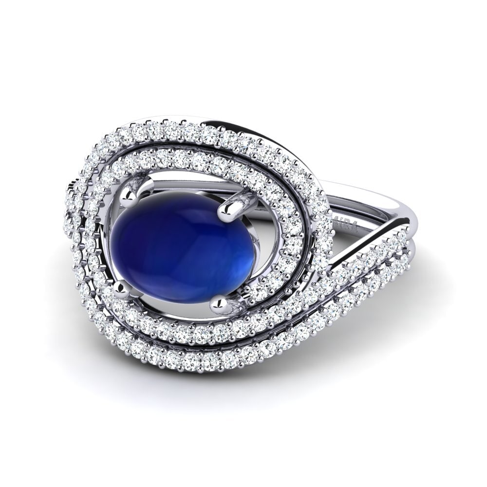 Cabochon Safira Anel Malene