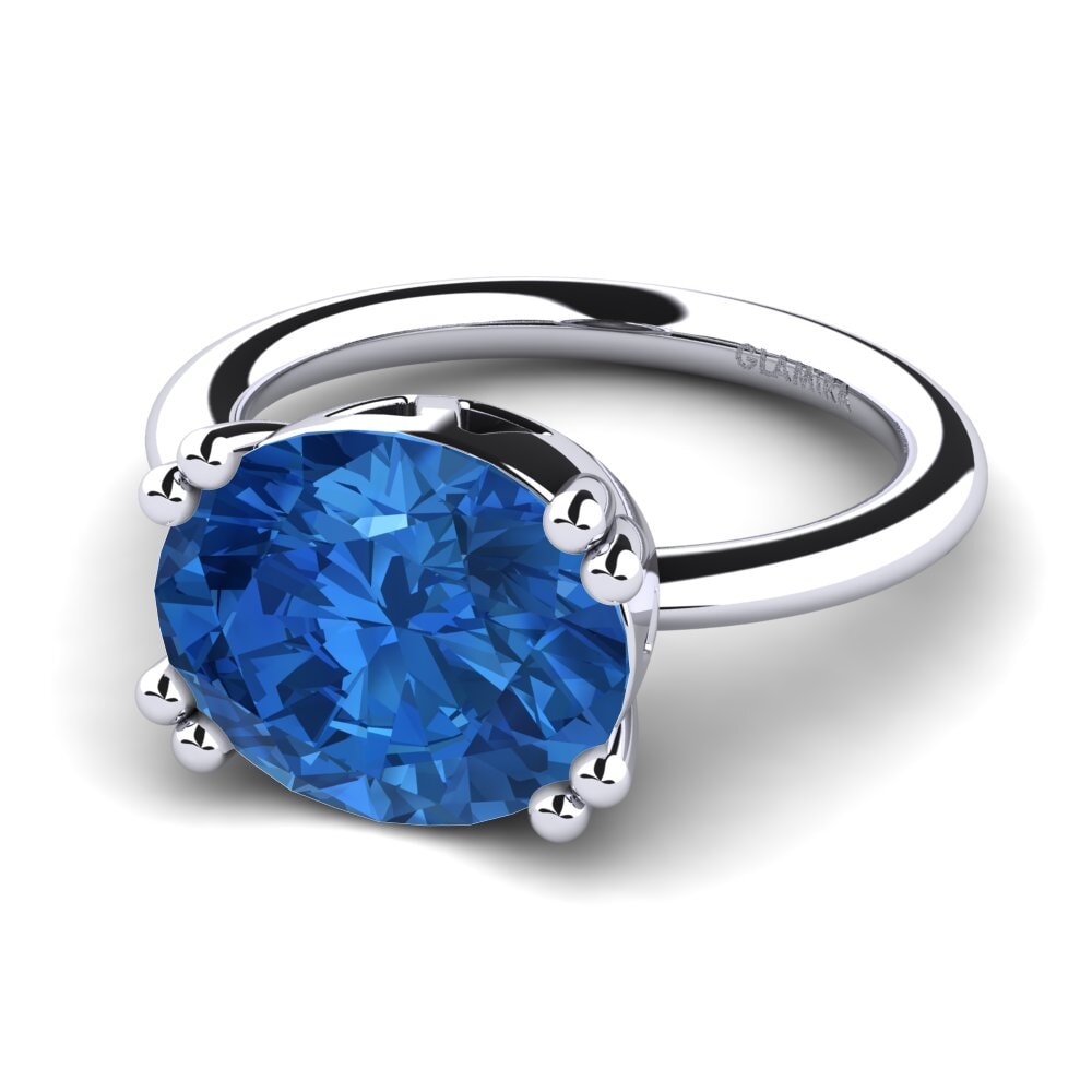 Dark Blue Zirconia Ring Malenita