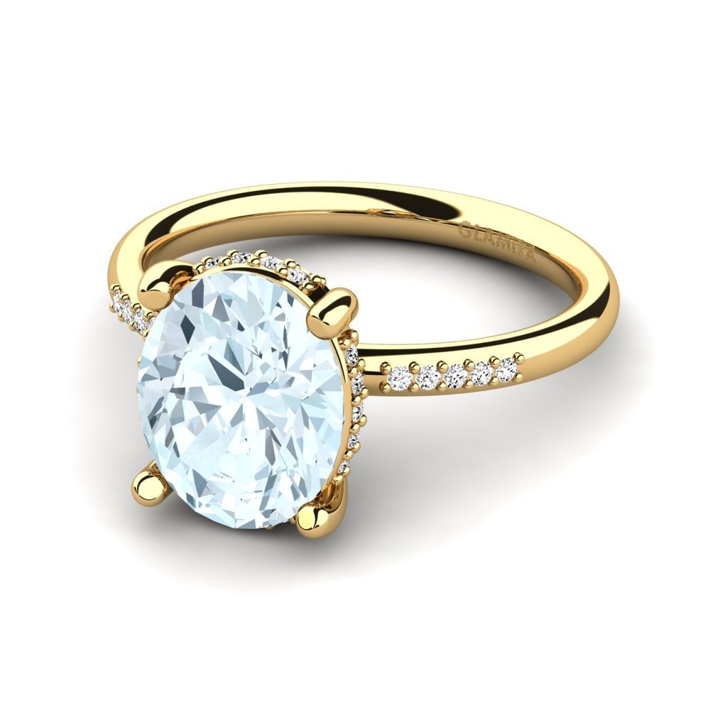 Aquamarine Engagement Ring Malerie