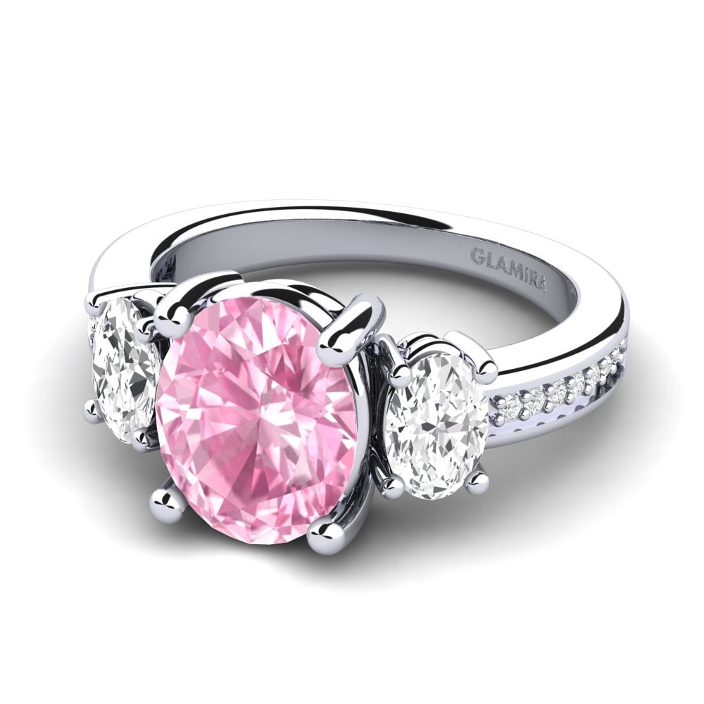 Pink Sapphire Engagement Ring Maletha