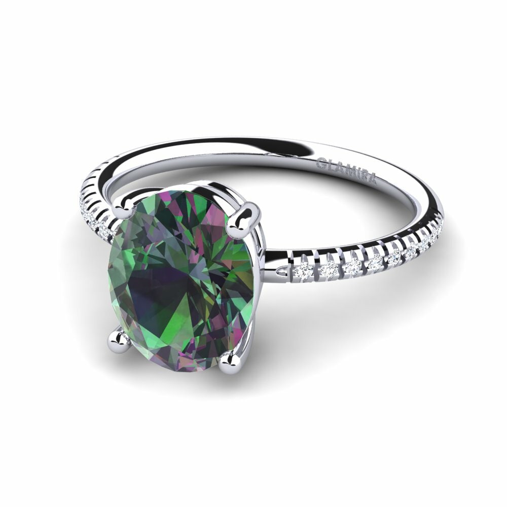Mystic Topaz Engagement Ring Malgosia