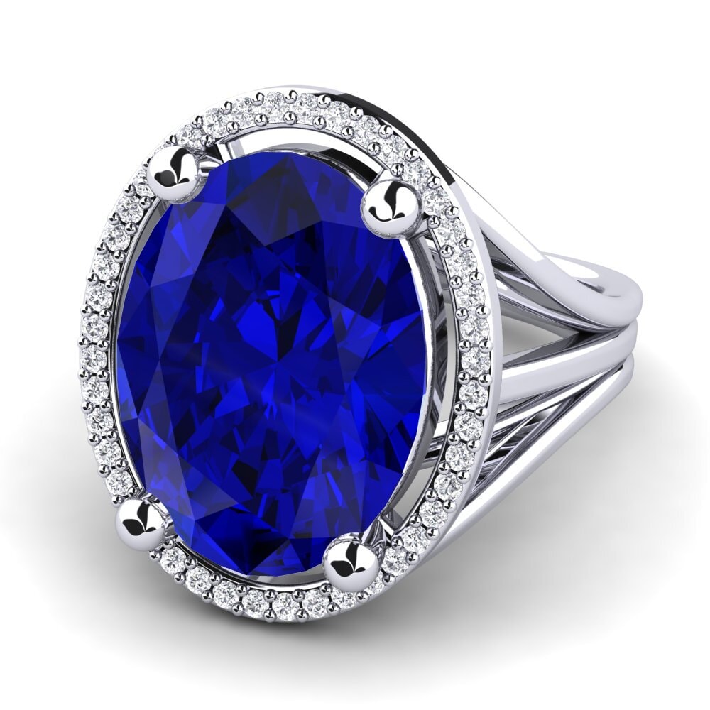 Saphir (im Labor gezüchtet) Ring Malison