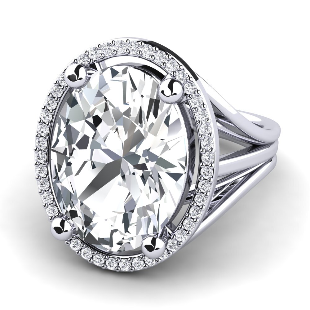 Weißer Zirkon Ring Malison