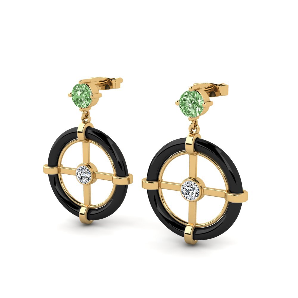 Diamante Verde Pendiente de mujer Mallon
