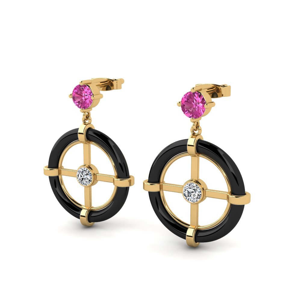 Pink Topaz Women's Earring Mallon