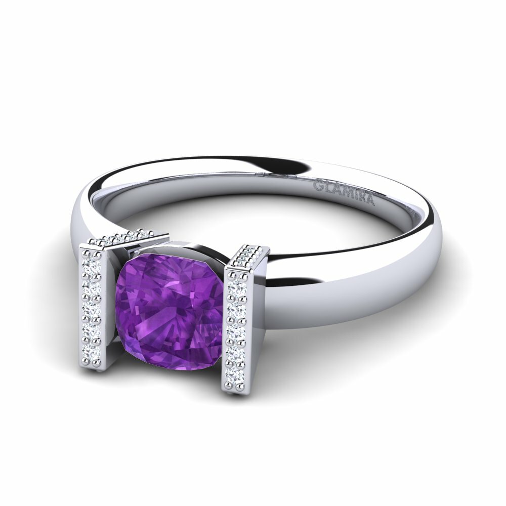 Améthyste Bague de fiançailles Maloelap