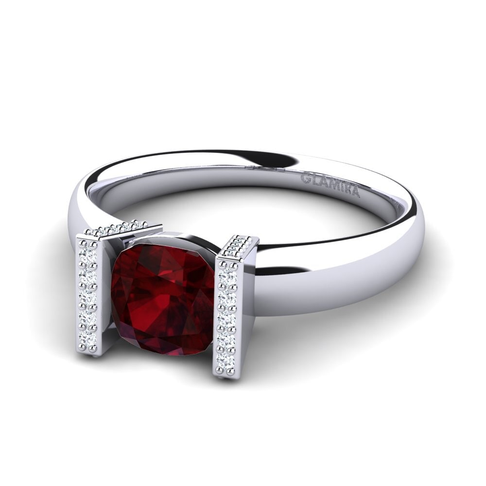 Garnet Engagement Ring Maloelap