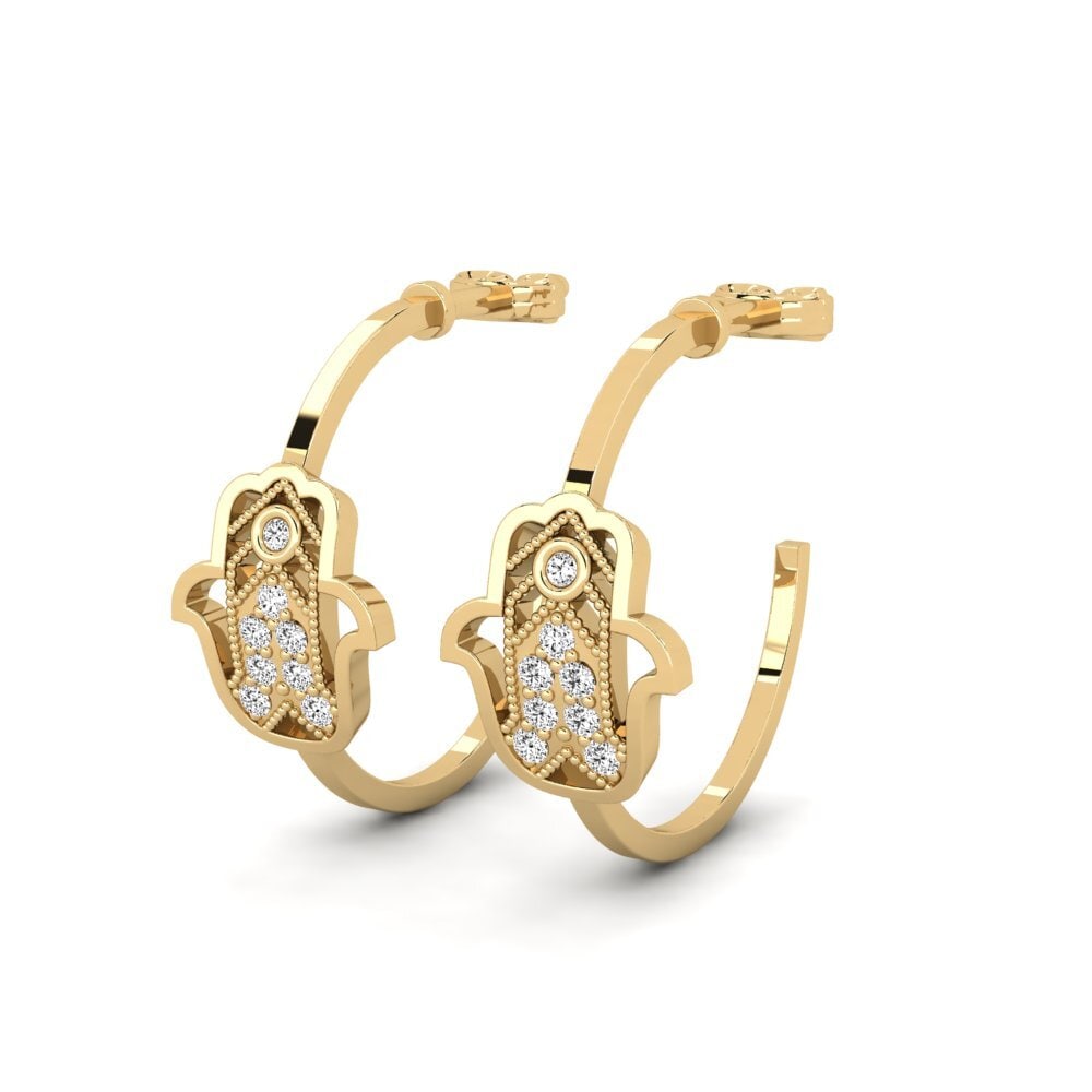 Đá Moissanite Bông tai nữ Malogranata