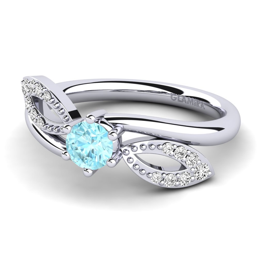 Aquamarine Engagement Ring Malus