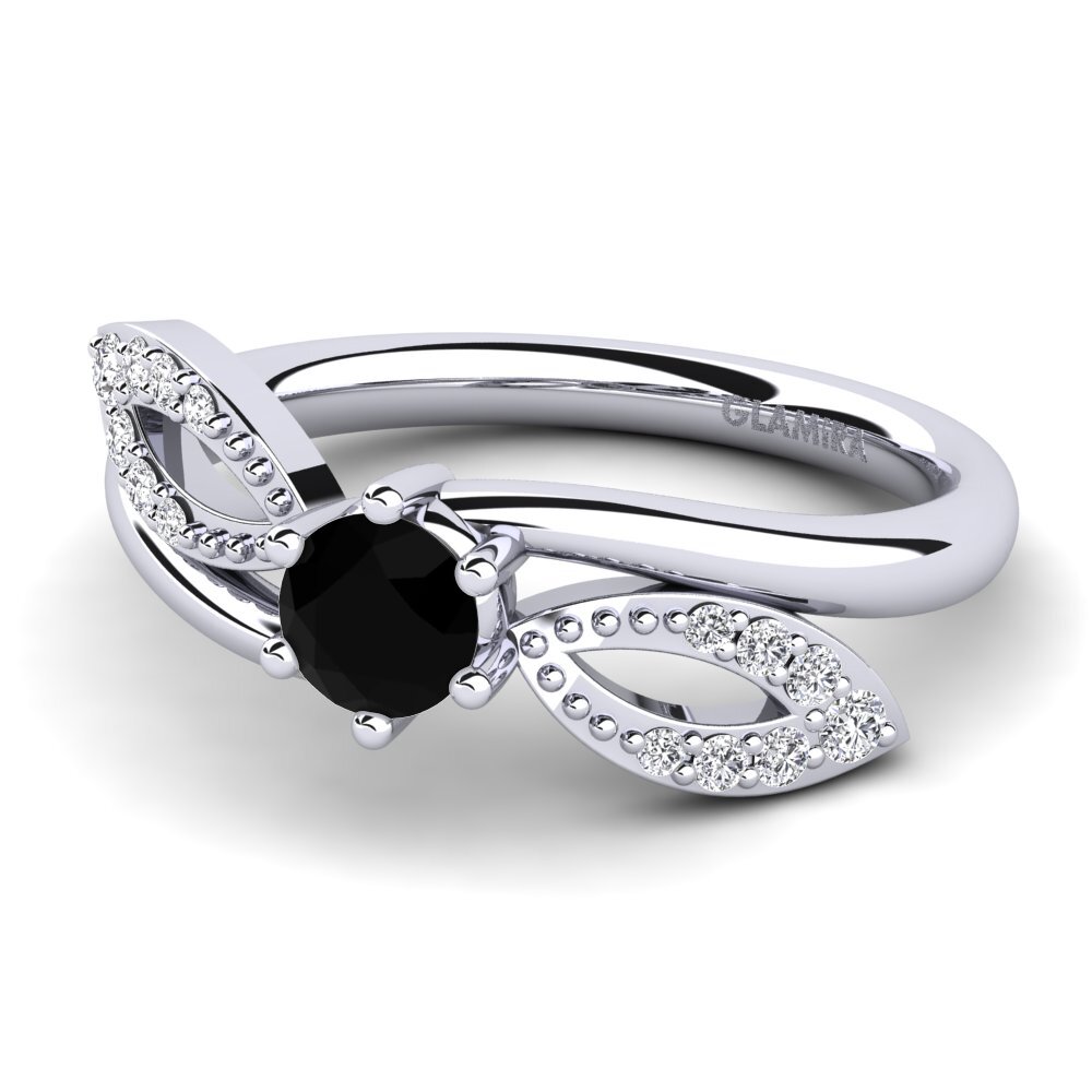 Black Diamond Engagement Ring Malus