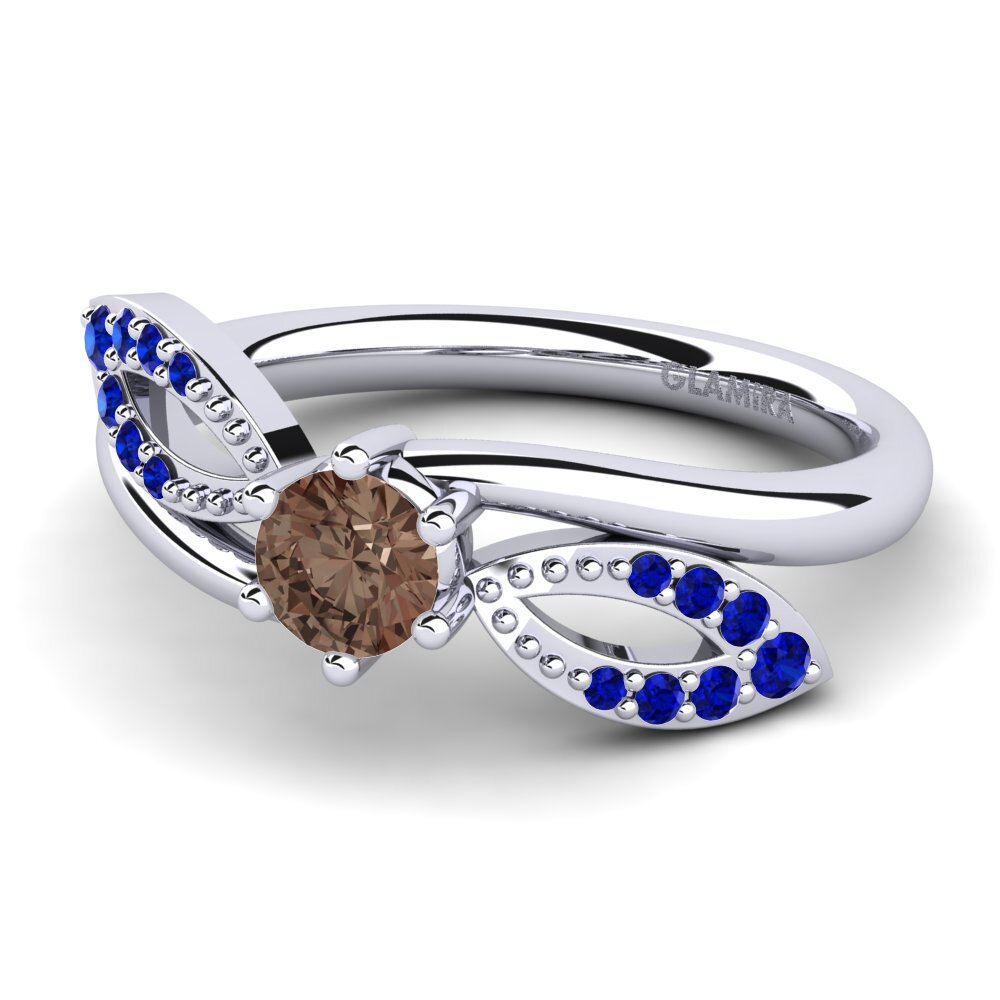 Smoky Quartz Engagement Ring Malus
