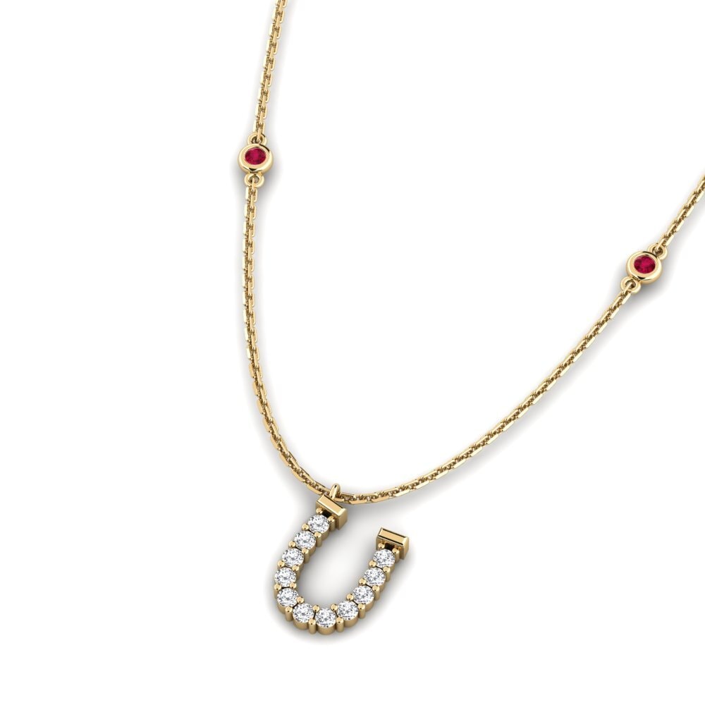 Ruby Women's Necklace Malutaga