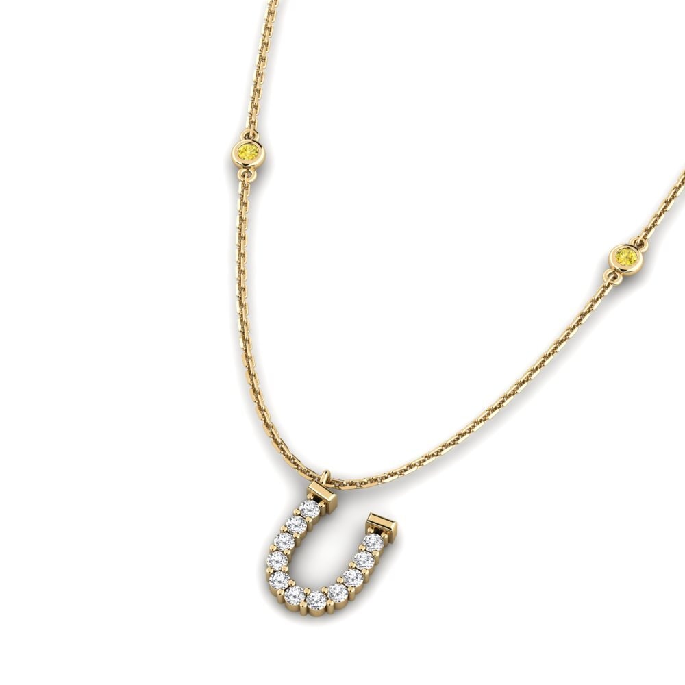 Yellow Sapphire Women's Necklace Malutaga