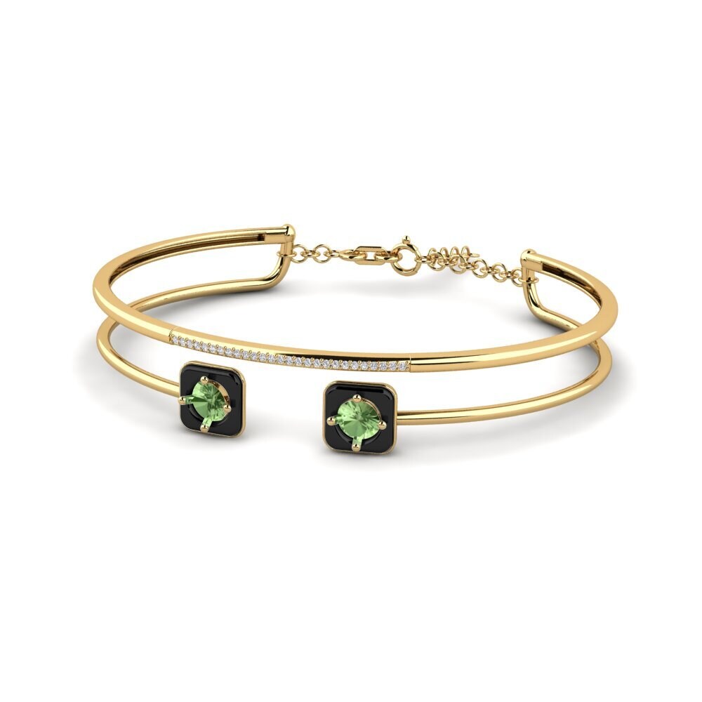 Zafiro Verde Pulsera de Mujer Mamira