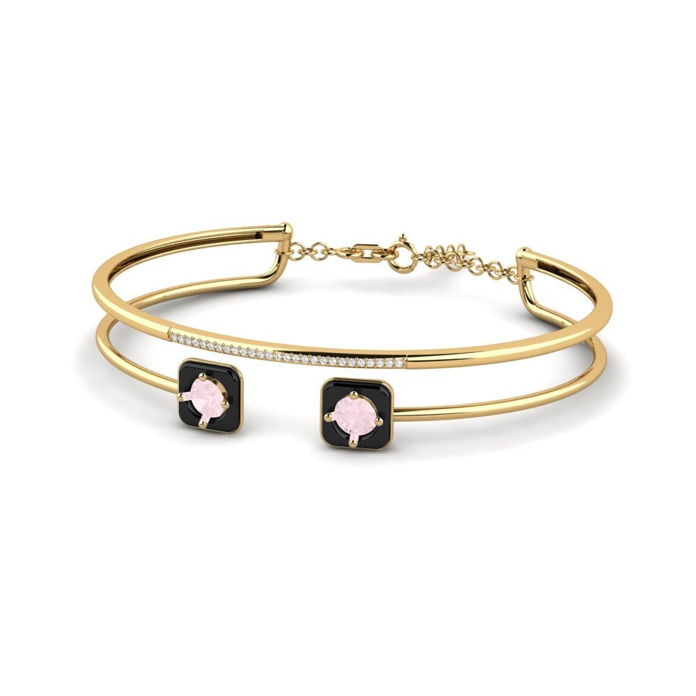 Cuarzo rosa Pulsera de Mujer Mamira