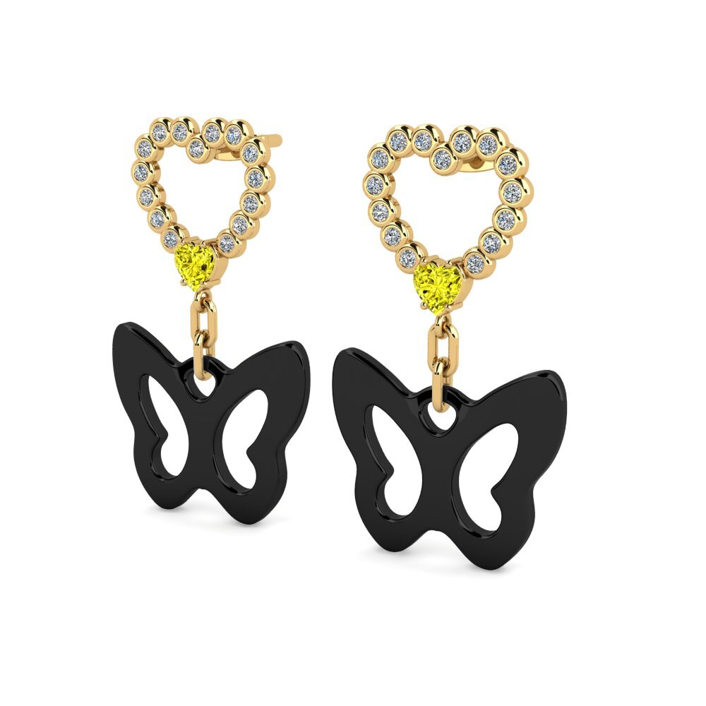 Yellow Diamond Women's Earring Mammie