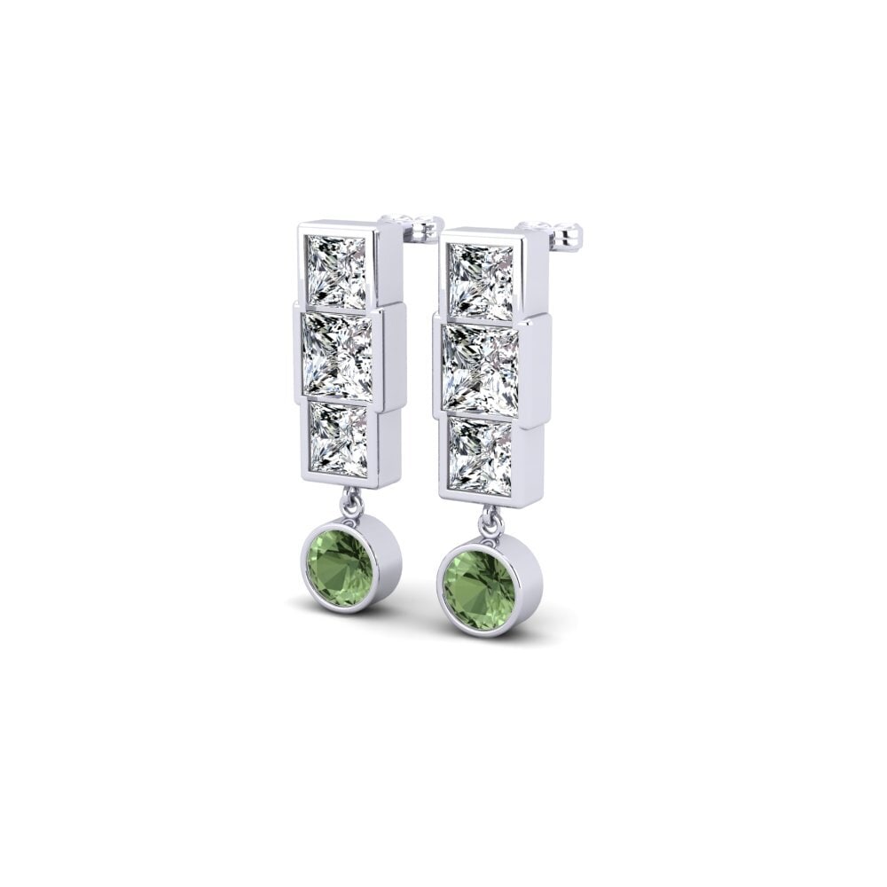 Green Sapphire Women's Earring Manakara