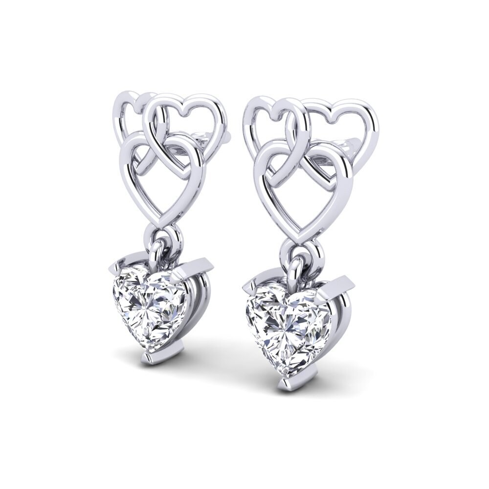 Corazón Diamante Pendiente de mujer Mandarin