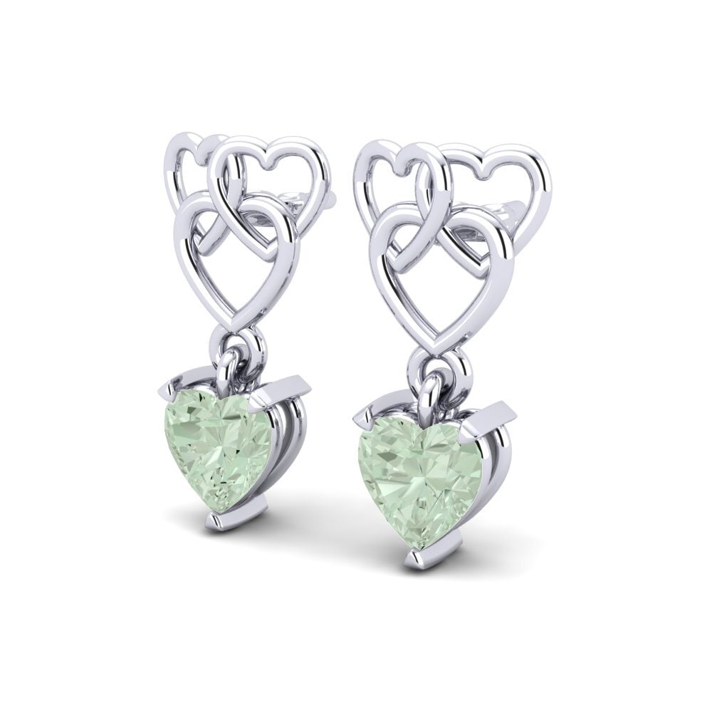 Green Amethyst Women's Earring Mandarin