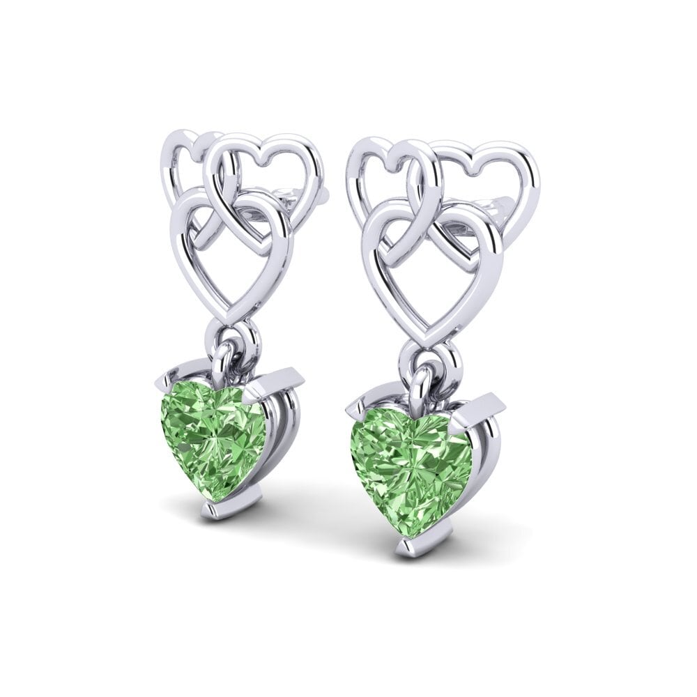 Green Diamond Women's Earring Mandarin
