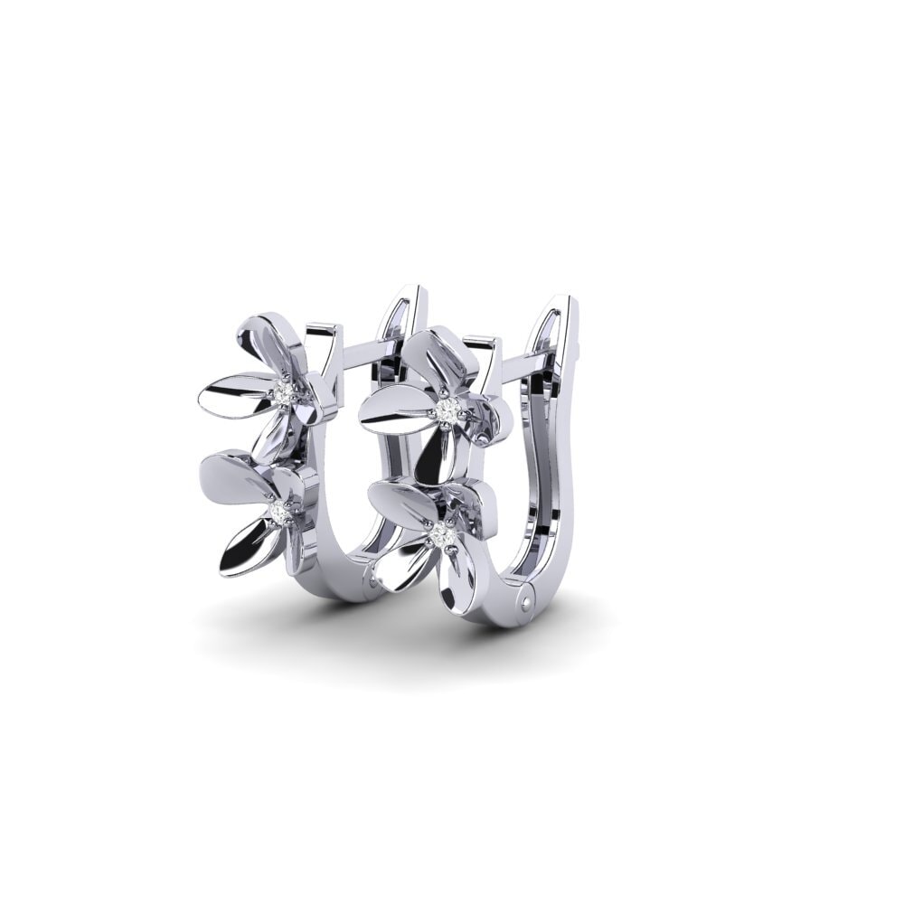 White Silver Women's Earring Manduria