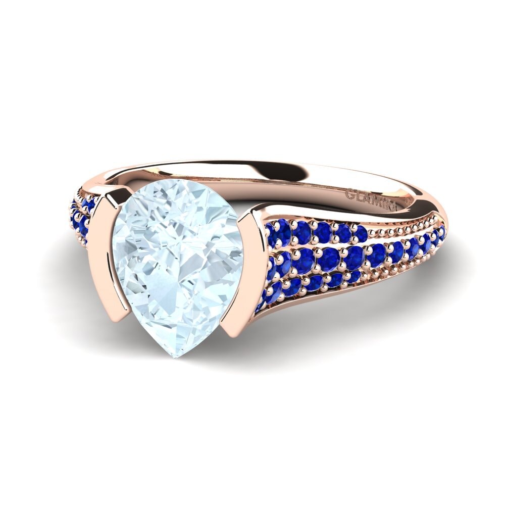 Aquamarine Engagement Ring Mangabel