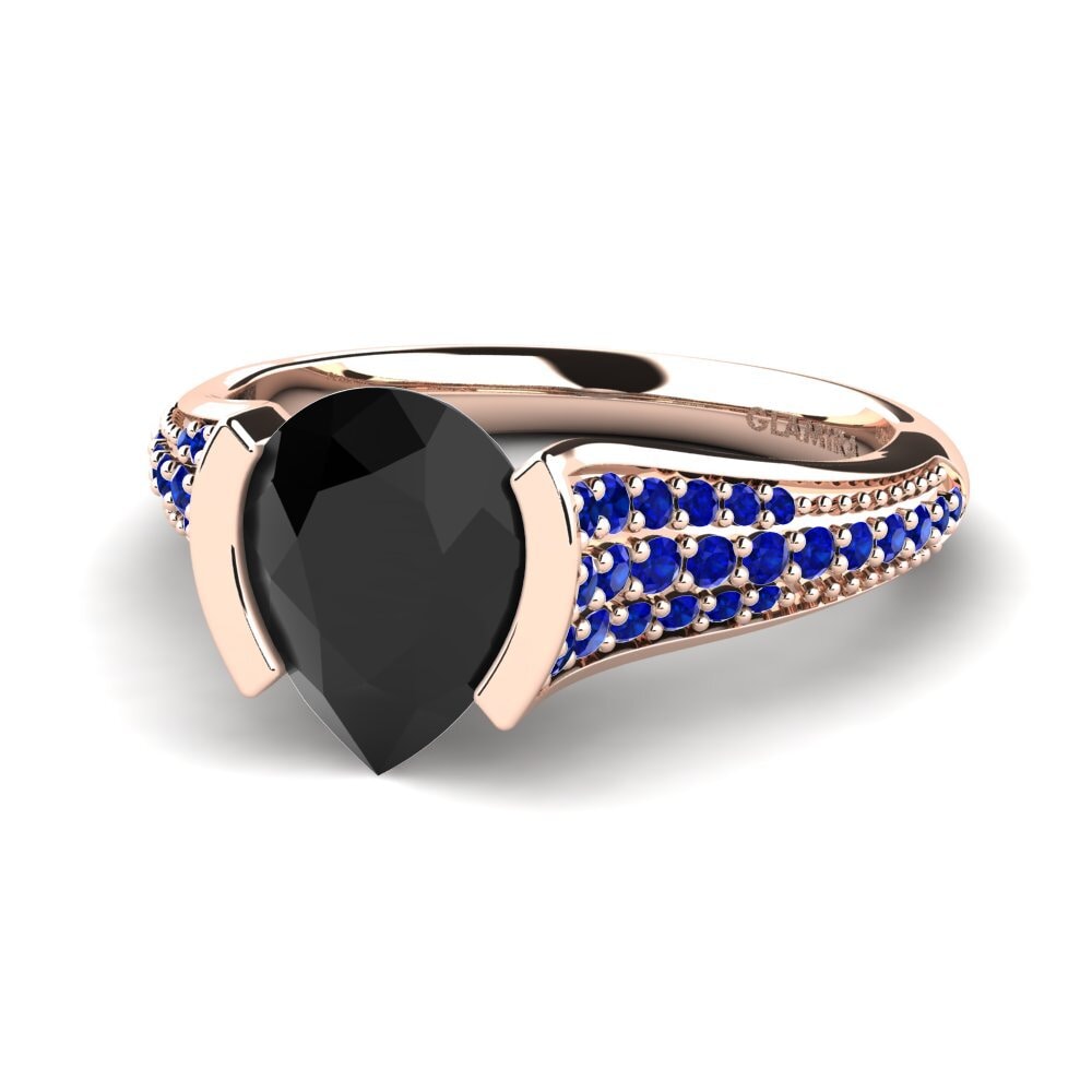 Black Diamond Engagement Ring Mangabel