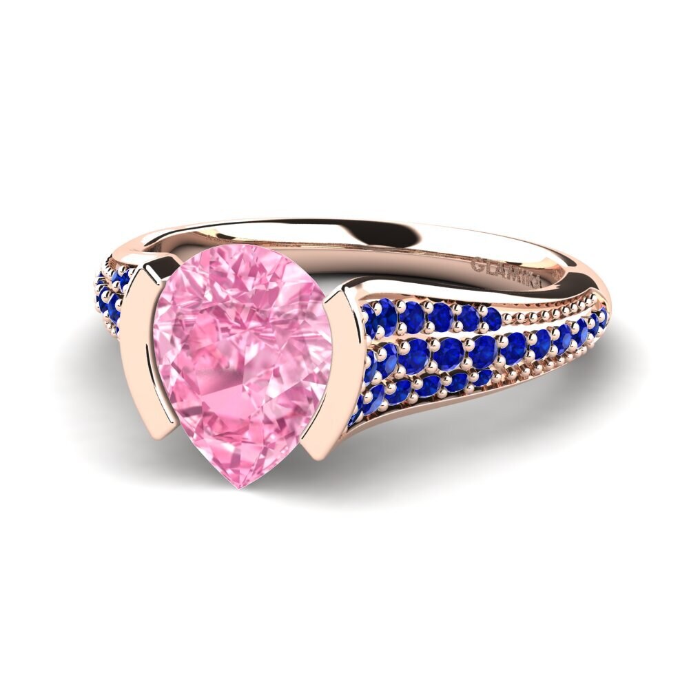 Pink Sapphire Engagement Ring Mangabel