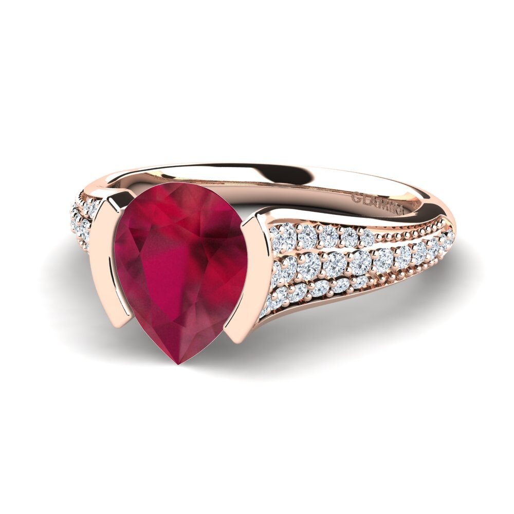 Rubí Anillo de compromiso Mangabel