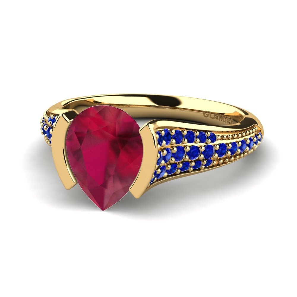 14K Yellow Gold Engagement Ring Mangabel