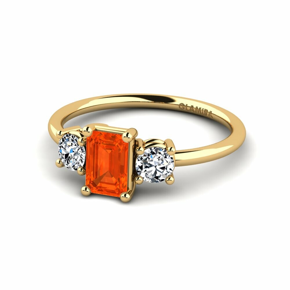 Trilogy Fire-Opal Rings