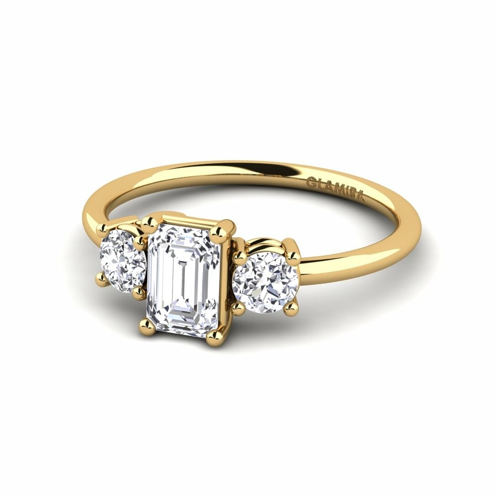 9k Yellow Gold Engagement Ring Mania