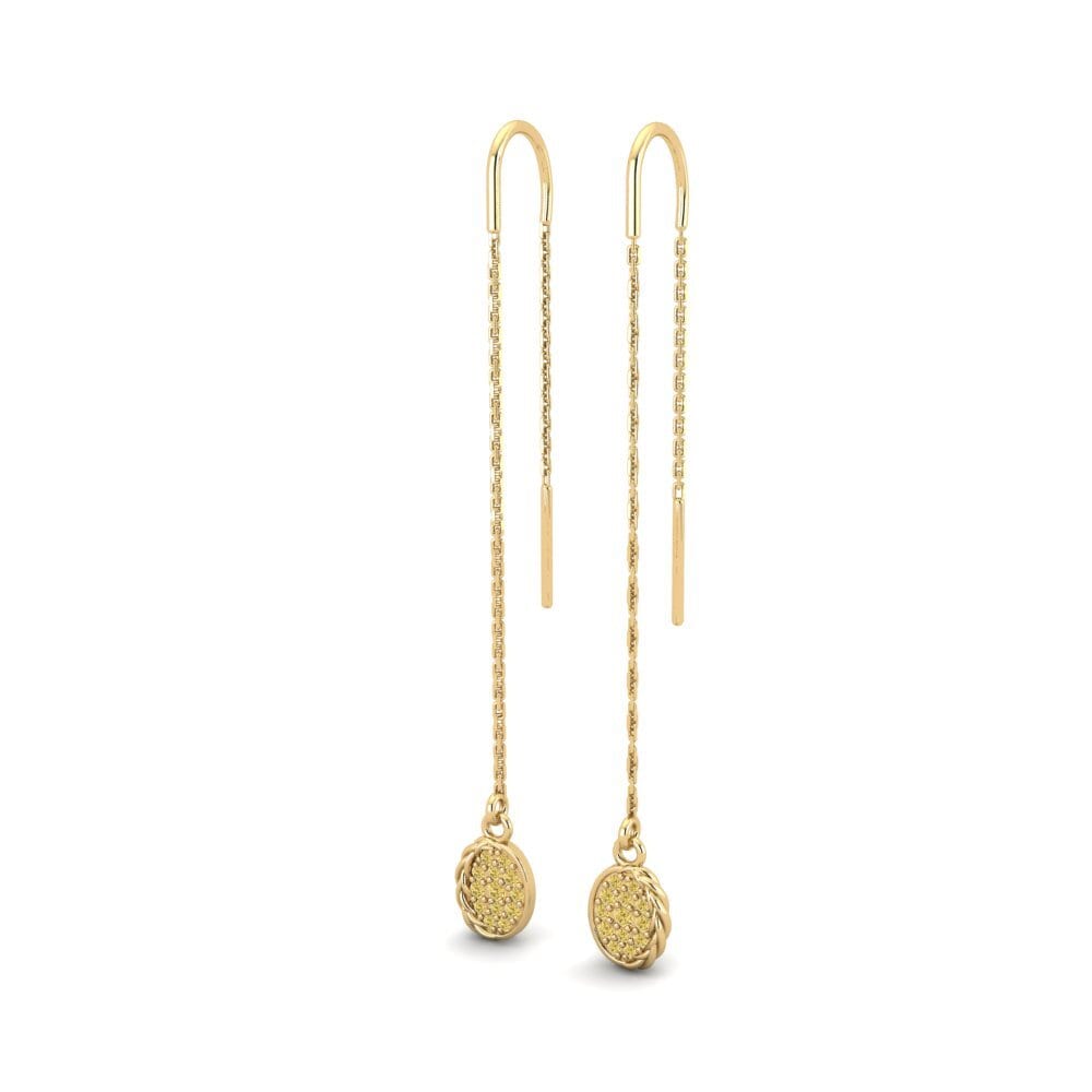 Yellow Diamond Women's Earring Manifold - B