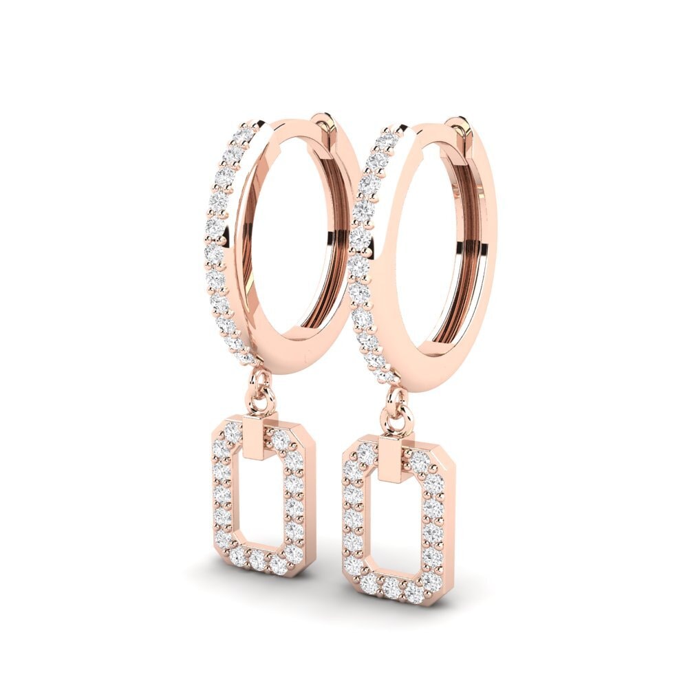 9ct Rose Gold Women's Earring Maniwala