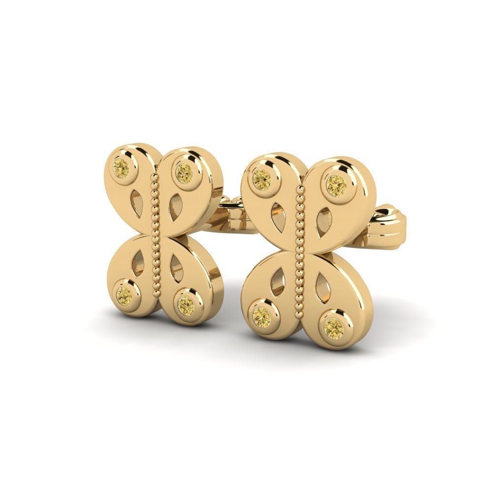 Yellow Diamond Women's Earring Mannes