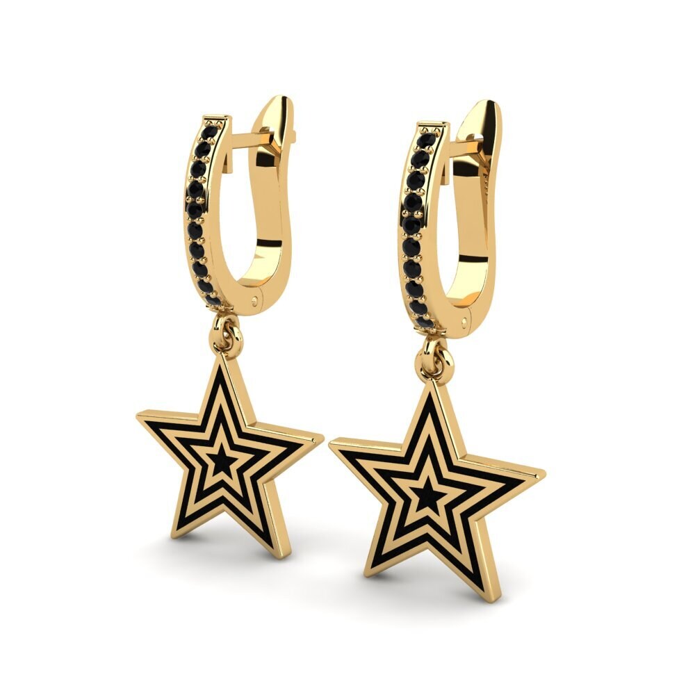 Black Sapphire Women's Earring Manney