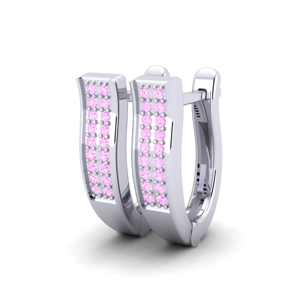 Pink Sapphire Women's Earring Manon