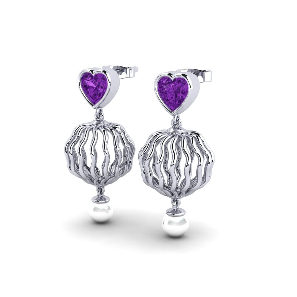 Amethyst Women's Earring Manta