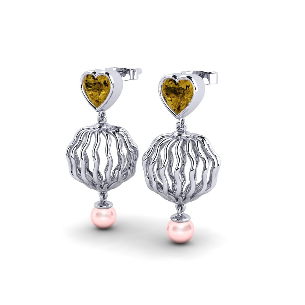 Brown Zircon Women's Earring Manta