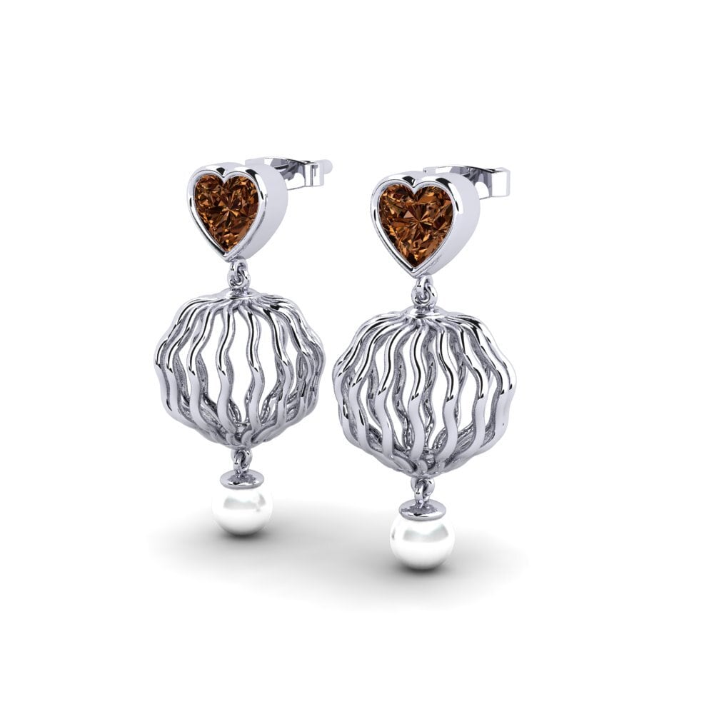Brown Diamond Women's Earring Manta