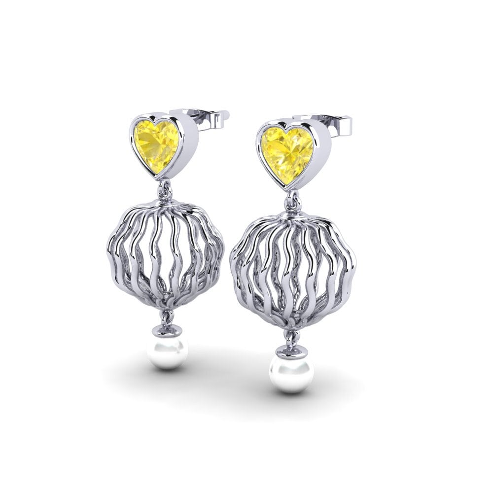Yellow Sapphire Women's Earring Manta