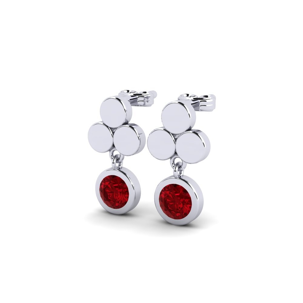 Red Zirconia Women's Earring Manteca