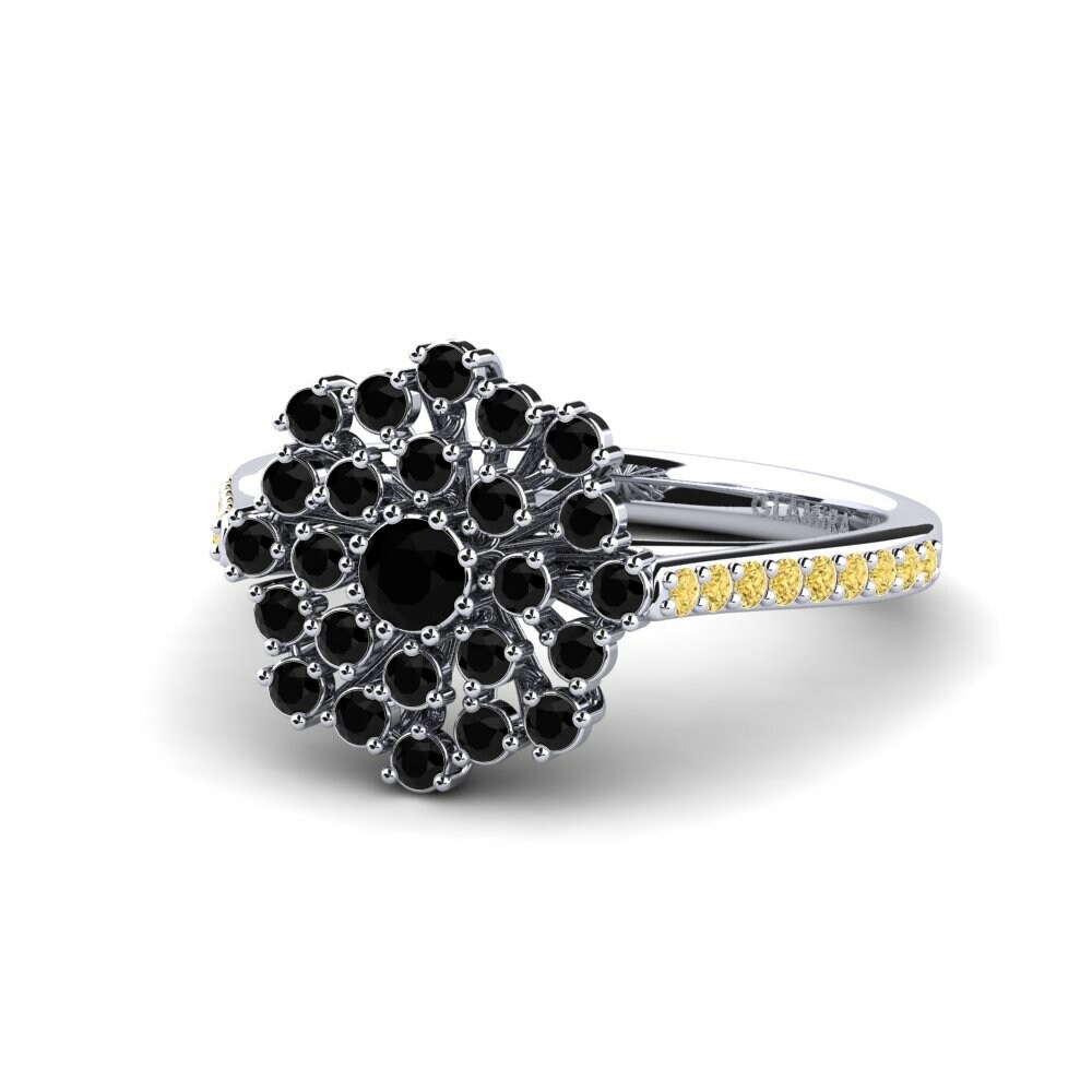 Zwarte Diamant Verlovingsring Manthey