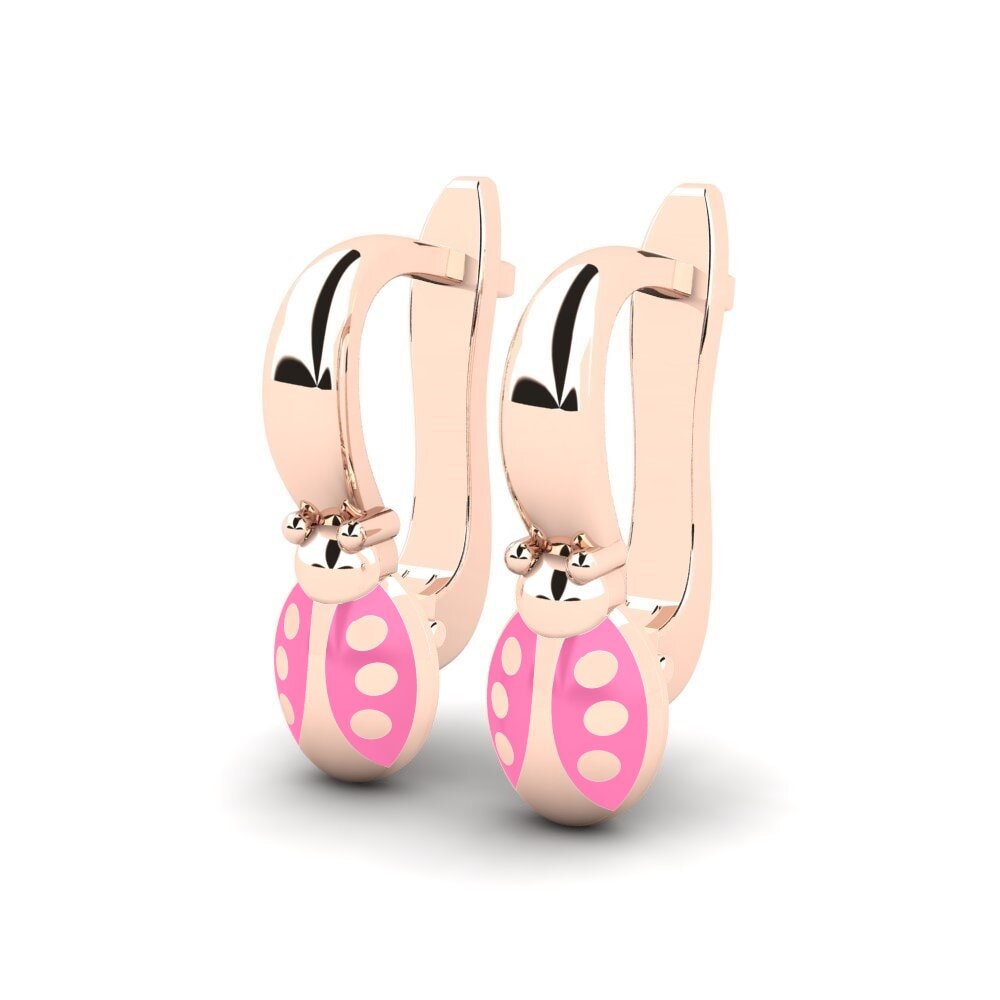 18ct Rose Gold Kid's Earring Manuahi