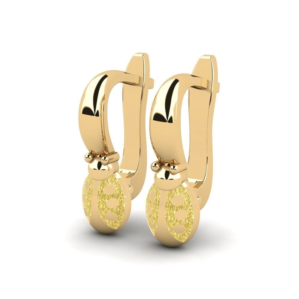 14k Oro Amarillo Pendiente para Niño Manuahi