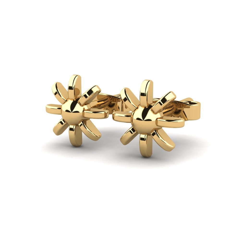 9k Oro Amarillo Pendientes Many