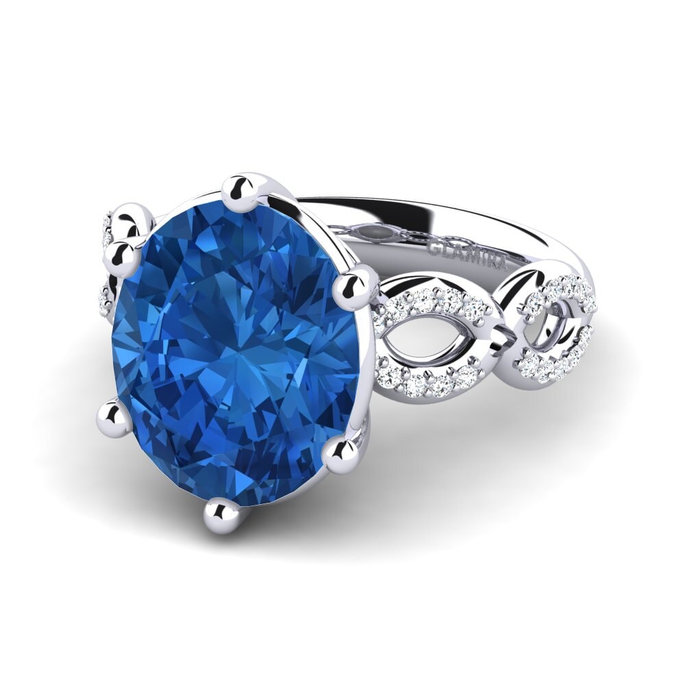 Dark Blue Zirconia Ring Manzanita